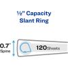 imageAvery Durable View 3 Ring Binders 2 Inch Slant Rings 530Sheet Capacity DuraHinge 28 Inch Wide Spine Customizable Clear Cover and Spine Black Binders 12Pack of 170314 Pack