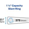 imageAvery Durable View 3 Ring Binders 2 Inch Slant Rings 530Sheet Capacity DuraHinge 28 Inch Wide Spine Customizable Clear Cover and Spine Black Binders 12Pack of 170314 Pack
