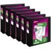 imageAvery Durable View 3 Ring Binders 2 Inch Slant Rings 530Sheet Capacity DuraHinge 28 Inch Wide Spine Customizable Clear Cover and Spine Black Binders 12Pack of 170316 Pack