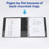 imageAvery Durable View 3 Ring Binders 2 Inch Slant Rings 530Sheet Capacity DuraHinge 28 Inch Wide Spine Customizable Clear Cover and Spine Black Binders 12Pack of 170314 Pack