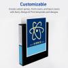 imageAvery Durable View 3 Ring Binders 2 Inch Slant Rings 530Sheet Capacity DuraHinge 28 Inch Wide Spine Customizable Clear Cover and Spine Black Binders 12Pack of 1703112 Pack