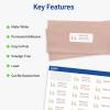 imageAvery Easy Peel Printable Address Labels with Sure Feed 1quot x 258quot Customizable Stickers White 750 Blank Mailing Labels Great for Mailing Shipping and More 5260750 labels