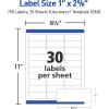 imageAvery Easy Peel Printable Address Labels with Sure Feed 1quot x 258quot Customizable Stickers White 750 Blank Mailing Labels Great for Mailing Shipping and More 5260750 labels