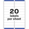 imageAvery Easy Peel Printable Address Labels with Sure Feed 1quot x 4quot White 2000 Blank Mailing Labels for Laser Printers 51611 in X 4 in