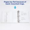 imageAvery Economy View 3 Ring Binder 15quot Round Rings 1 White Binder 05770