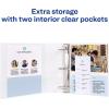 imageAvery Economy View 3 Ring Binders 1quot Round Rings 12 White Binders 057113