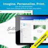 imageAvery Full Sheet Printable Shipping Labels 85quot x 11quot Matte Clear 10 Blank Mailing Labels 1866510 labels