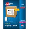 imageAvery FullSheet Printable Shipping Labels 85quot x 11quot Customizable Stickers White 100 Blank Mailing Labels Great for Mailing Shipping Organizing and More 5165One Size