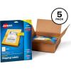 imageAvery HalfSheet Printable Shipping Labels 55quot x 85quot Customizable Stickers White 50 per Pack 100 Blank Mailing Labels Total Great for Mailing Shipping Organizing and More 2Pack of 812655 x 85 inch