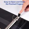 imageAvery HeavyDuty 15 Inch Binders 3 Ring View Binder 15 Inch EZD Ring Black Sturdy 796952