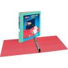 imageAvery HeavyDuty Dual Color 3 Ring Binder 12 Inch Slant Rings WhiteBlack View Binder 17880MintCoral
