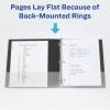 imageAvery HeavyDuty Dual Color 3 Ring Binder 12 Inch Slant Rings WhiteBlack View Binder 17880Pool BlueLavender
