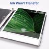 imageAvery HeavyDuty Dual Color 3 Ring Binder 12 Inch Slant Rings WhiteBlack View Binder 17880Pool BlueLavender