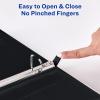 imageAvery HeavyDuty Dual Color 3 Ring Binder 12 Inch Slant Rings WhiteBlack View Binder 17880Pool BlueLavender