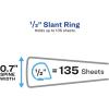 imageAvery HeavyDuty Dual Color 3 Ring Binder 12 Inch Slant Rings WhiteBlack View Binder 17880WhiteBlack