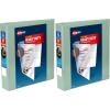 imageAvery HeavyDuty View 3 Ring Binder 15 Inch One Touch Slant Rings 375Sheet Capacity DuraHinge 21 Inch Wide Spine Customizable Clear Cover and Spine 1 Pastel Sage Green Binder 79819Sage