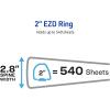 imageAvery HeavyDuty View 3 Ring Binder 2quot Slant Rings 540Sheet Capacity 28 Inch Wide Spine Great for Home School Supplies Office or Organization Needs 1 White Binder 79192