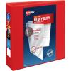 imageAvery HeavyDuty View 3 Ring Binder 3 Inch One Touch EZD Rings 35 Inch Spine 1 Red Binder 79325Red