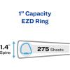 imageAvery HeavyDuty View 3 Ring Binder 3 Inch One Touch EZD Rings 35 Inch Spine 1 Red Binder 79325Red
