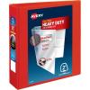 imageAvery HeavyDuty View 3 Ring Binder 3 Inch One Touch EZD Rings 35 Inch Spine 1 Red Binder 79325Red
