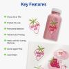 imageAvery Matte Clear Rectangle Sticker Sheets 85quot x 11quot 10 Matte Clear Labels LaserInkjet Printable LabelsGlossy Clear
