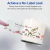 imageAvery Matte Clear Rectangle Sticker Sheets 85quot x 11quot 10 Matte Clear Labels LaserInkjet Printable LabelsGlossy Clear