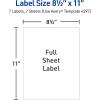 imageAvery Matte Clear Rectangle Sticker Sheets 85quot x 11quot 10 Matte Clear Labels LaserInkjet Printable LabelsGlossy Clear