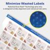 imageAvery Matte Clear Square Labels Sure Feed Technology 1quot x 1quot 480 Matte Clear Labels PrinttoTheEdge LaserInkjet Printable4 800 labels
