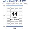 imageAvery Matte White Rectangle Labels Sure Feed Technology 23quot x 134quot 1100 Matte White Printable Labels11 000 Labels