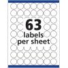 imageAvery Multiuse Removable 1quot Round Labels with Sure Feed 945 Small White Labels for Organization and Storage 6450250 labels