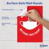 imageAvery Preprinted Wall Decals quotPrevent Germs from Spreadingquot Safety Signs 7quot x 10quot Tear and Water Resistant 5 Removable Wall Signs 83174Mask Required