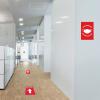 imageAvery Preprinted Wall Decals quotPrevent Germs from Spreadingquot Safety Signs 7quot x 10quot Tear and Water Resistant 5 Removable Wall Signs 83174Mask Required