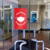 imageAvery Preprinted Wall Decals quotPrevent Germs from Spreadingquot Safety Signs 7quot x 10quot Tear and Water Resistant 5 Removable Wall Signs 83174Mask Required