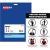 imageAvery Preprinted Wall Decals quotPrevent Germs from Spreadingquot Safety Signs 7quot x 10quot Tear and Water Resistant 5 Removable Wall Signs 83174Prevent Germs