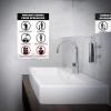 imageAvery Preprinted Wall Decals quotPrevent Germs from Spreadingquot Safety Signs 7quot x 10quot Tear and Water Resistant 5 Removable Wall Signs 83174Prevent Germs