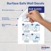 imageAvery Preprinted Wall Decals quotPrevent Germs from Spreadingquot Safety Signs 7quot x 10quot Tear and Water Resistant 5 Removable Wall Signs 83174Wash Your Hands