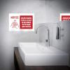 imageAvery Preprinted Wall Decals quotPrevent Germs from Spreadingquot Safety Signs 7quot x 10quot Tear and Water Resistant 5 Removable Wall Signs 83174Wash Hands 20 Seconds
