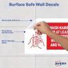 imageAvery Preprinted Wall Decals quotPrevent Germs from Spreadingquot Safety Signs 7quot x 10quot Tear and Water Resistant 5 Removable Wall Signs 83174Wash Hands 20 Seconds