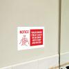 imageAvery Preprinted Wall Decals quotPrevent Germs from Spreadingquot Safety Signs 7quot x 10quot Tear and Water Resistant 5 Removable Wall Signs 83174Wash Hands 20 Seconds