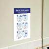 imageAvery Preprinted Wall Decals quotPrevent Germs from Spreadingquot Safety Signs 7quot x 10quot Tear and Water Resistant 5 Removable Wall Signs 83174Wash Your Hands
