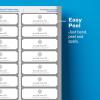 imageAvery Printable Address Labels 1quot x 258quot Matte White with Silver Border 300 Blank Mailing Labels 06530One Size