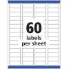 imageAvery Printable Address Labels with Sure Feed 1quot x 258quot Glossy Clear 300 Blank Mailing Labels for Laser and Inkjet Printers 652123 x 134 Pack of 5