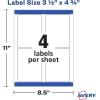 imageAvery Printable Blank Rectangle Labels 35quot x 475quot White 32 Customizable Labels 22827Labels