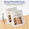 imageAvery Printable Postcards 425quot x 55quot Matte White 200 Blank Postcards for Inkjet Printers 8387Glossy White