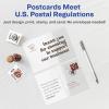 imageAvery Printable Postcards 425quot x 55quot Matte White 200 Blank Postcards for Inkjet Printers 8387Glossy White