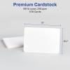 imageAvery Printable Postcards 425quot x 55quot White 200 Blank Postcards for Laser Printers 5689Matte White  Rounded Corners