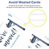 imageAvery Printable Postcards 425quot x 55quot White 200 Blank Postcards for Laser Printers 5689Matte White  Rounded Corners