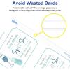 imageAvery Printable Postcards 425quot x 55quot White 200 Blank Postcards for Laser Printers 5689Matte White  Scalloped Corners