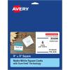 imageAvery Printable Postcards 425quot x 55quot White 200 Blank Postcards for Laser Printers 5689Matte White
