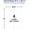 imageAvery Printable Postcards 425quot x 55quot White 200 Blank Postcards for Laser Printers 5689White